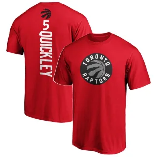 Men's Toronto Raptors Immanuel Quickley Red Backer T-Shirt