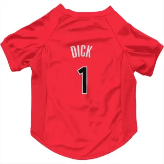 Toronto Raptors Gradey Dick Red  Dog & Cat Pet Jersey