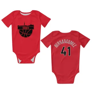 Toronto Raptors Juancho Hernangomez Red  Newborn & Infant Bodysuit