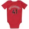 Toronto Raptors Juancho Hernangomez Red  Newborn & Infant Bodysuit