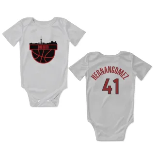 Toronto Raptors Juancho Hernangomez White  Newborn & Infant Bodysuit