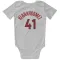 Toronto Raptors Juancho Hernangomez White  Newborn & Infant Bodysuit